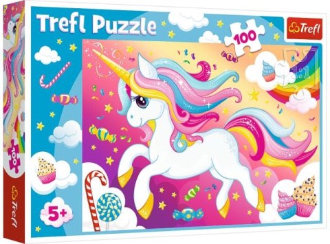 Puzzle 100 TREFL Piękny jednorożec