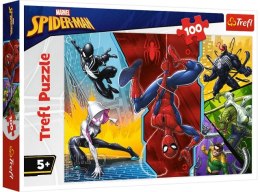 Puzzle 100 TREFL Spider-Man - Do góry nogami