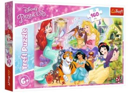 Puzzle 160 TREFL Disney Księżniczki - Księżniczki i przyjaciele
