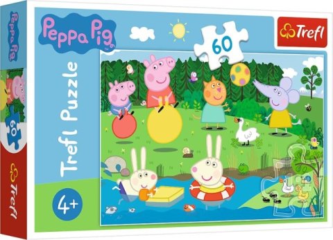 Puzzle 60 TREFL Świnka Peppa - Wakacyjna zabawa Puzzle 60 TREFL Świnka Peppa - Wakacyjna zabawa
