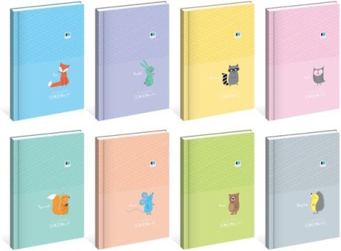 Brulion A6 96k. INTERDRUK B&B z poddrukiem Kids Pastel, kratka Brulion A6 96k. INTERDRUK B&B z poddrukiem Kids Pastel, kratka