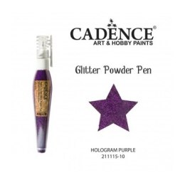 Długopis z brokatem holograficznym CADENCE 10g - Purple