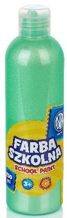 Farba szkolna Astra 250 ml - perłowa zielona Farba szkolna Astra 250 ml - perłowa zielona