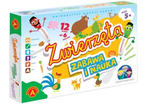 Gra ALEXANDER Uniwersytet Mądrej Zabawy - Zwierzęta Gra ALEXANDER Uniwersytet Mądrej Zabawy - Zwierzęta