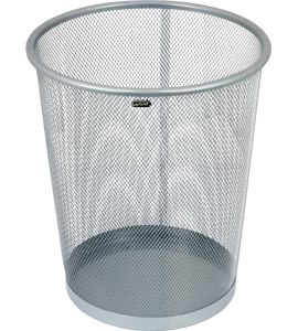 Kosz na papier GRAND GR-020S siatka met. srebrny 12 l
