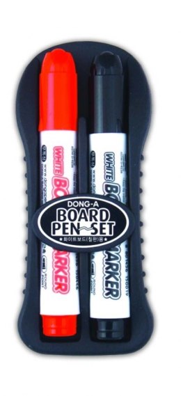 Marker suchościeralny DONG-A zestaw czarny + czerwony