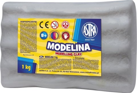 Modelina Astra 1 kg popielata Modelina Astra 1 kg popielata