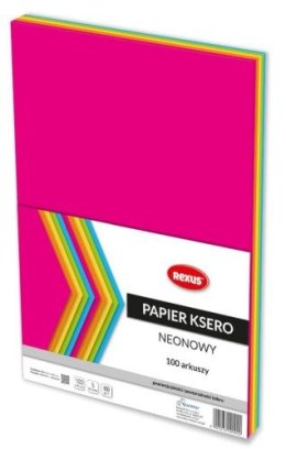 Papier ksero REXUS A4 100ark. Neonowy kolor mix