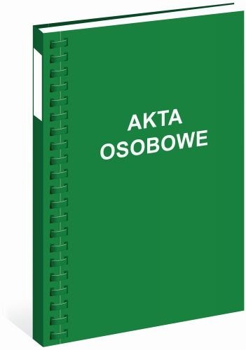 Teczka akt osobowych bigowana A4 (z nadrukiem) 03 zielona
