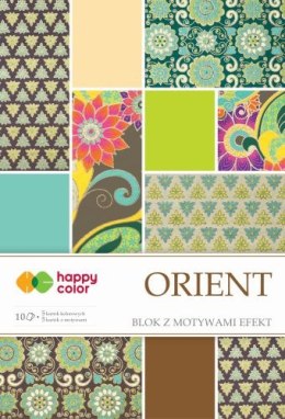 Blok effect ORIENT, 20x29cm, 170-220g/m2, 10 ark, 5 motyw., Happy Color