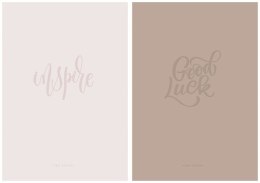 Brulion A4 80k. ASTRA kremowy papier, "Good luck", kratka