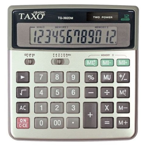 Kalkulator Taxo Tg-392dm Srebr Kalkulator Taxo Tg-392dm Srebr