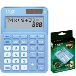 Kalkulator dwuliniowy TOOR TR-1223DB-B 10-pozycyjny niebieski