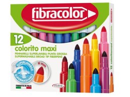 Mazaki FIBRACOLOR Colorito Maxi 6mm 12 kol. zawieszka