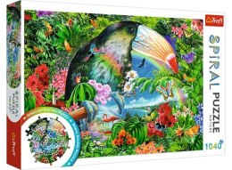 Puzzle 1040 TREFL Spiral Puzzle - Tropikalne zwierzęta
