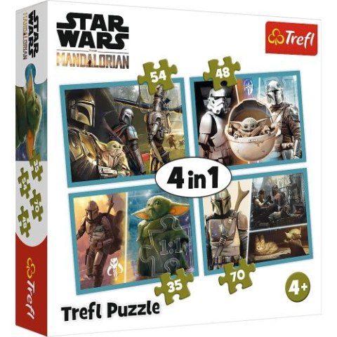 Puzzle "4w1" TREFL Star Wars - Mandalorian i jego świat