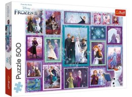 Puzzle 500 TREFL Frozen - Magiczna galeria