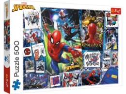 Puzzle 500 TREFL Spider-Man - Plakaty z superbohaterem