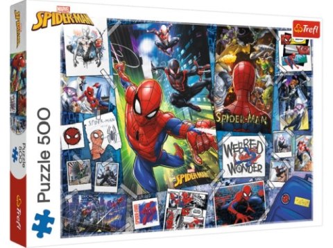 Puzzle 500 TREFL Spider-Man - Plakaty z superbohaterem