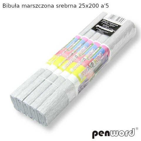 BIBUŁA MARSZCZONA SREBRNA 25x200 a5 BIBUŁA MARSZCZONA SREBRNA 25x200 a5