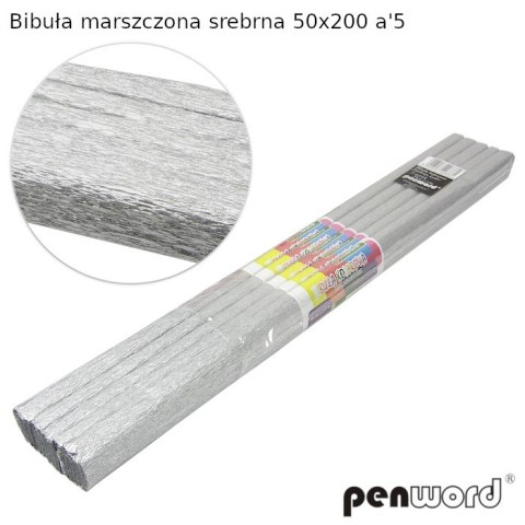 BIBUŁA MARSZCZONA SREBRNA 50x200 a5 BIBUŁA MARSZCZONA SREBRNA 50x200 a5