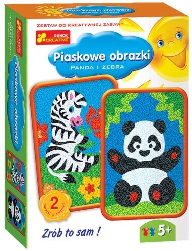 Piaskowe obrazki RANOK Panda i zebra Piaskowe obrazki RANOK Panda i zebra