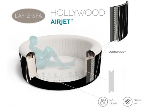 Bestway jacuzzi Lay-Z-Spa HOLLYWOOD 4-6os LED 60059