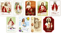 Pocztówka Religijna Brokat Wielkanoc a50