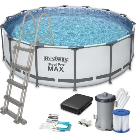 Basen ogrodowy stelażowy 457 x 122 cm 11w1 Bestway 56438 Basen ogrodowy stelażowy 457 x 122 cm 11w1 Bestway 56438