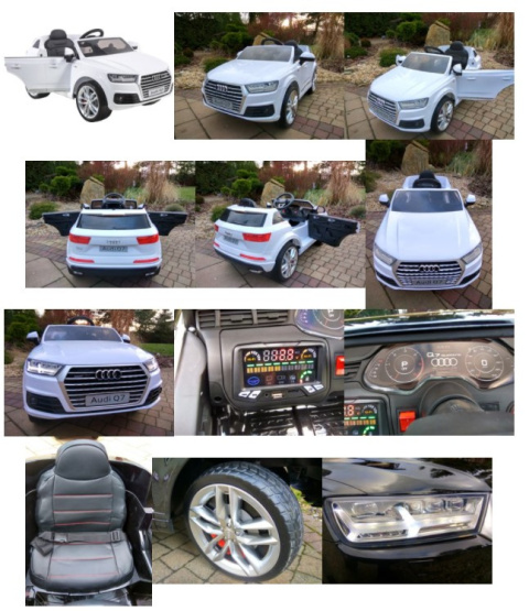 AUTO NA AKUMULATOR AUDI Q7 2.4G NA LICENCJI 2x45W + MIĘKKIE KOŁA EVA + SKÓRA FOTEL INTELIGENTNY PILOT 2.4 Ghz Toyz Audi Q7 AUTO NA AKUMULATOR AUDI Q7 2.4G NA LICENCJI 2x45W + MIĘKKIE KOŁA EVA + SKÓRA FOTEL INTELIGENTNY PILOT 2.4 Ghz Toyz Audi Q7