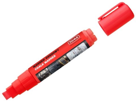 Marker kredowy TOMA końcówka ścięta 5x8mm 8g czerwony Marker kredowy TOMA końcówka ścięta 5x8mm 8g czerwony