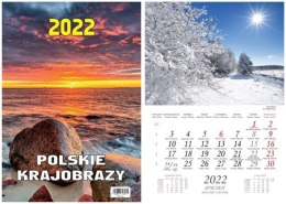 Kalendarz wieloplanszowy BESKIDY W 2 Polskie krajobrazy 2024