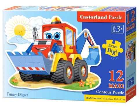 Puzzle 12 maxi - Wesoła Koparka CASTOR Puzzle 12 maxi - Wesoła Koparka CASTOR