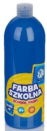 Farba szkolna Astra 1000 ml - niebieska ciemna