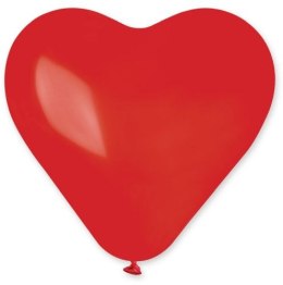 Balony CR17 pastel serca duże - czerwone 05/ 50 szt.