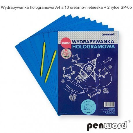 WYDRAPYWANKA HOLOGRAMOWA A4 a10 SREBRNO-NIEBISKA +2rylce SP-05 WYDRAPYWANKA HOLOGRAMOWA A4 a10 SREBRNO-NIEBISKA +2rylce SP-05