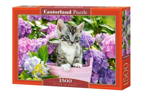 Puzzle 1500 Koty w koszyku CASTOR Puzzle 1500 Koty w koszyku CASTOR