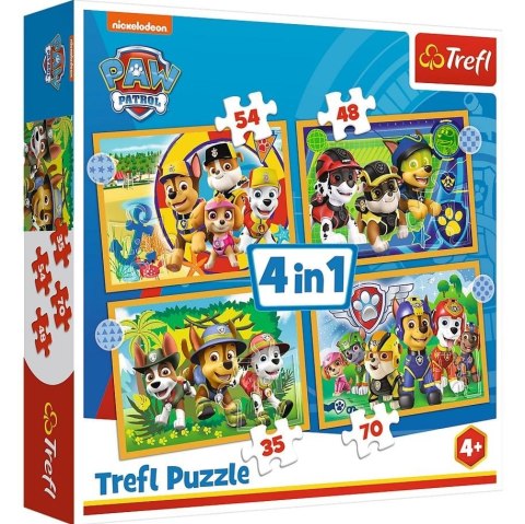 Puzzle 4w1 Wakacyjny Psi Patrol TREFL Puzzle 4w1 Wakacyjny Psi Patrol TREFL