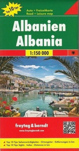 Mapa samochodowa - Albanien 1:150 000