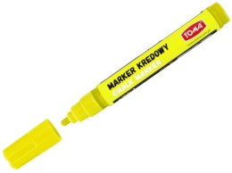 Marker kredowy TOMA końcówka okrągła 4, 45mm 8g żółty