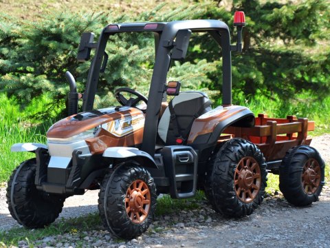 Duży Traktor z przyczepą 4x4+ pilot światło 12V 14Ah