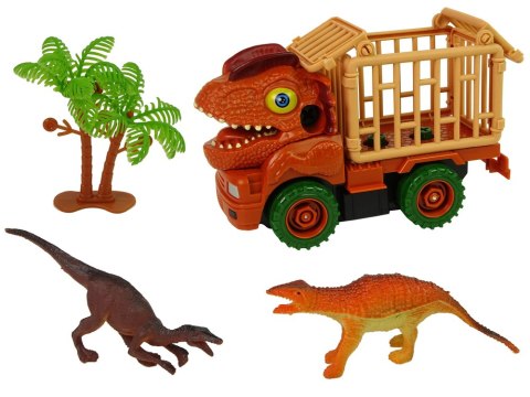 Transporter Ciężarówka Dinozaur do Rozkręcania Pomarańczowy Akcesoria Transporter Ciężarówka Dinozaur do Rozkręcania Pomarańczowy Akcesoria