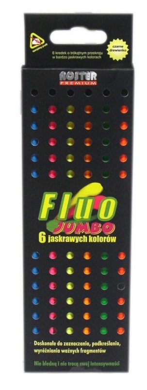 KREDKI NOSTER PR. 6KOL FLUO JUMBO