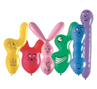 Balony Gemar kształty MIX 50szt