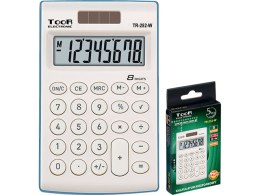 Kalkulator kieszonkowy TR-252, biały, Toor