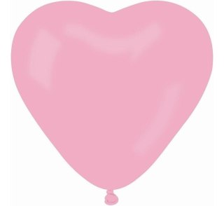 Balony Gemar pastelowe Serce różowe 50szt