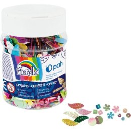 Cekiny confetti FIORELLO GR-C70-M mix słoik 70g