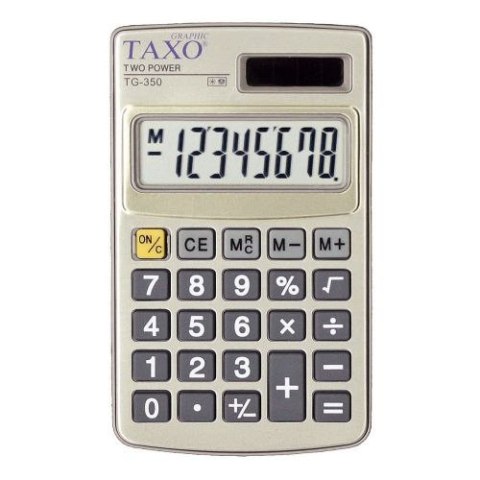 Kalkulator Taxo Tg-350 Srebrny Kalkulator Taxo Tg-350 Srebrny