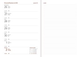 Kalendarz akademicki WN A5 tygodniowy Vivella - czarny