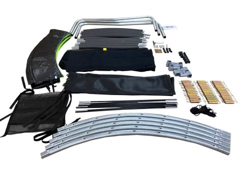 Trampolina LEAN Sport Max 8ft Czarno-Zielona Trampolina LEAN Sport Max 8ft Czarno-Zielona